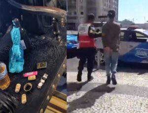 Criminoso 'endemoni4do' tenta botar fogo em igreja e acaba se lascand0; veja vídeo