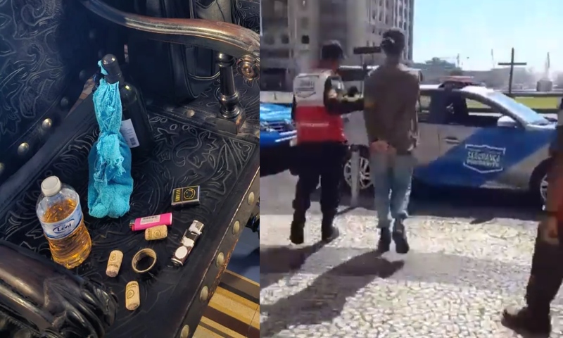 Criminoso ‘endemoni4do’ tenta botar fogo em igreja e acaba se lascand0; veja vídeo