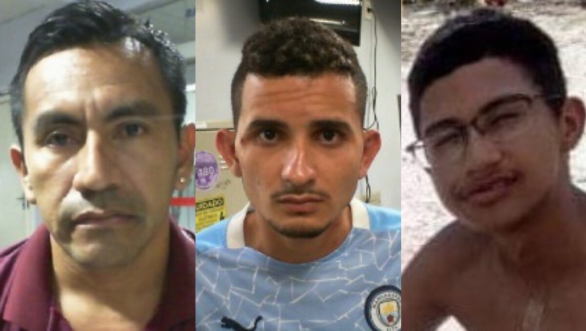 Polícia divulga imagens de três homens procurados por envolvimento em roub0 a casa lotérica