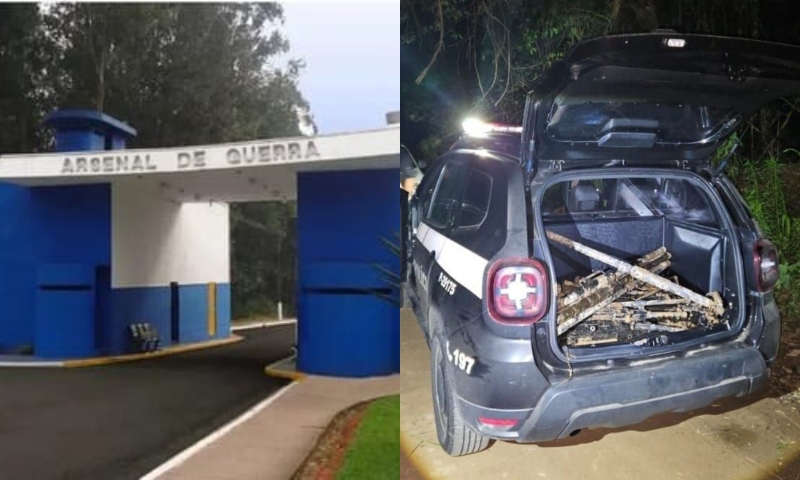 PF aciona Exército e investiga furto das armas para traficantes