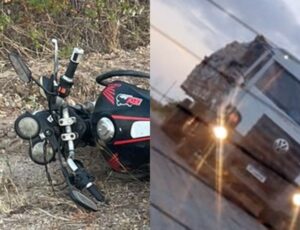 TRAGÉDIA: motoqueiro se desequilibra e tem c4beça esm4gada por carreta; veja vídeo