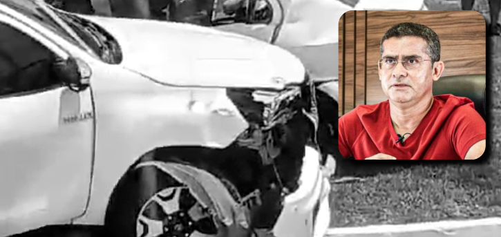Urgente: prefeitura se manifesta após David Almeida sofrer acidente de carro; veja vídeo