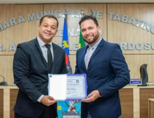 Delegado da PF e ex-deputado, Pablo Oliva recebe título de Cidadão Tabatinguense