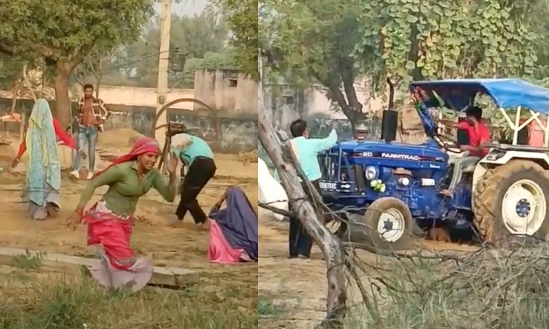 ‘Essas terras são minhas!’, diz jovem fazendeiro antes de fazer atroc1dade com trator; veja vídeo