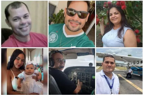 Saiba quem são as vítimas de queda de avião no Acre; 10 passageiros eram amazonenses