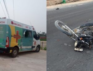 Tragédia na AM-010: motociclista m0rre após ser arremessado por ambulância; veja