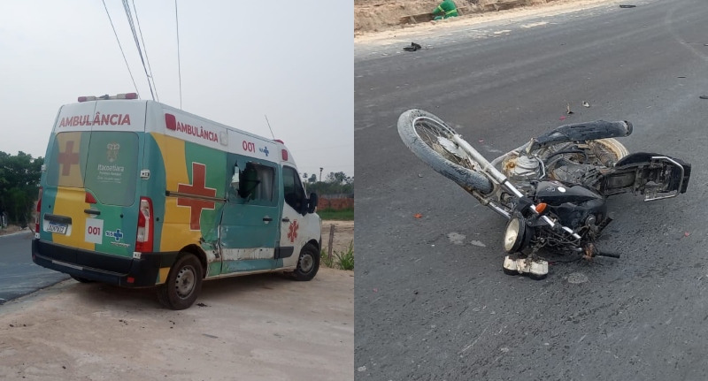 Tragédia na AM-010: motociclista m0rre após ser arremessado por ambulância; veja