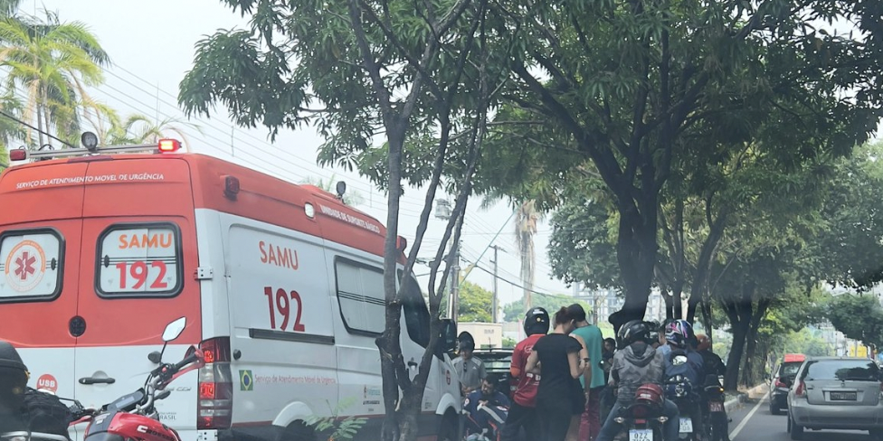 URGENTE: idoso é atropelado na Av. Paraíba, em Manaus; veja imagem
