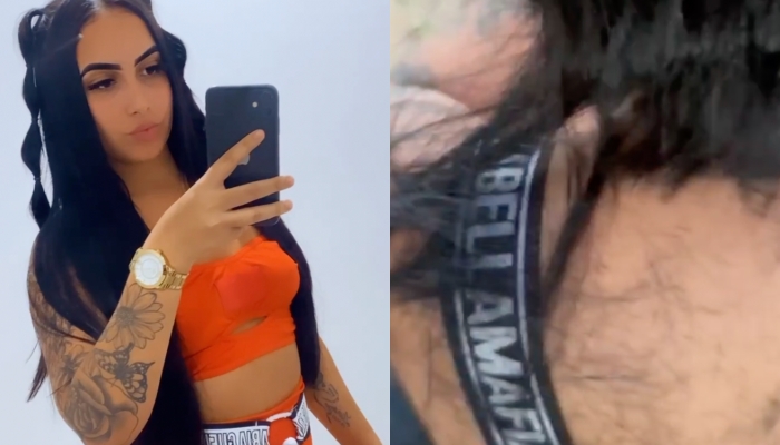 Belíssima morena ganha ‘novo visual’ por ser amante de traficante e ainda debocha: “Cabelo cresce!”; veja vídeo