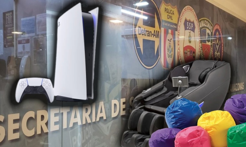 SSP-AM abre licitação para comprar PlayStation 5, poltronas de massagens e puffs para servidores