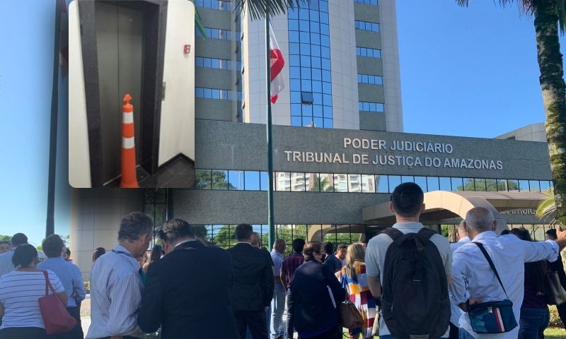 Sobe para 7 número de feridos no elevador no TJAM; pai e filho estão entre as vítimas