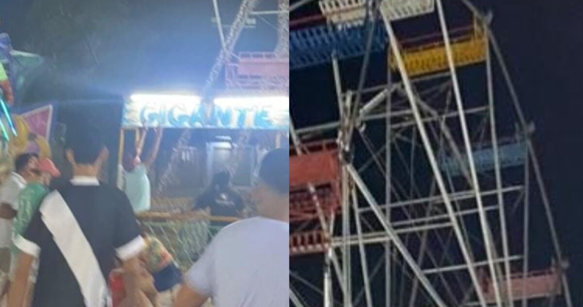 Jovens ficam penduradas em roda gigante em Rio Preto da Eva; veja vídeo