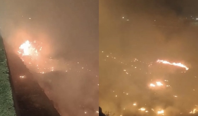 Grave: mais uma queimada é registrada na zona Sul de Manaus; veja vídeo