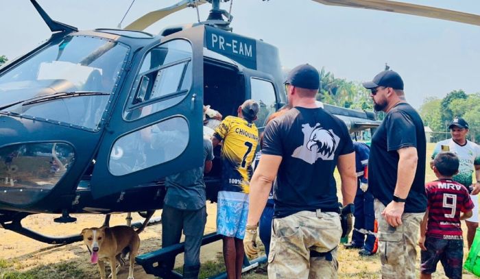 Idoso é resgatado em comunidade isolada pela estiagem no Amazonas