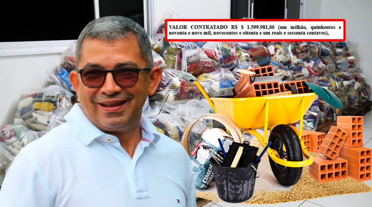 Escândalo: prefeito de Iranduba contrata empresa de materiais de construção para fornecer cestas básicas