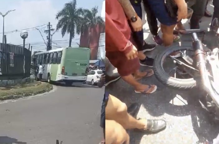 Urgente: motoqueiro é execut4d0 a tir0s no meio da rua na Cidade Nova; veja vídeos