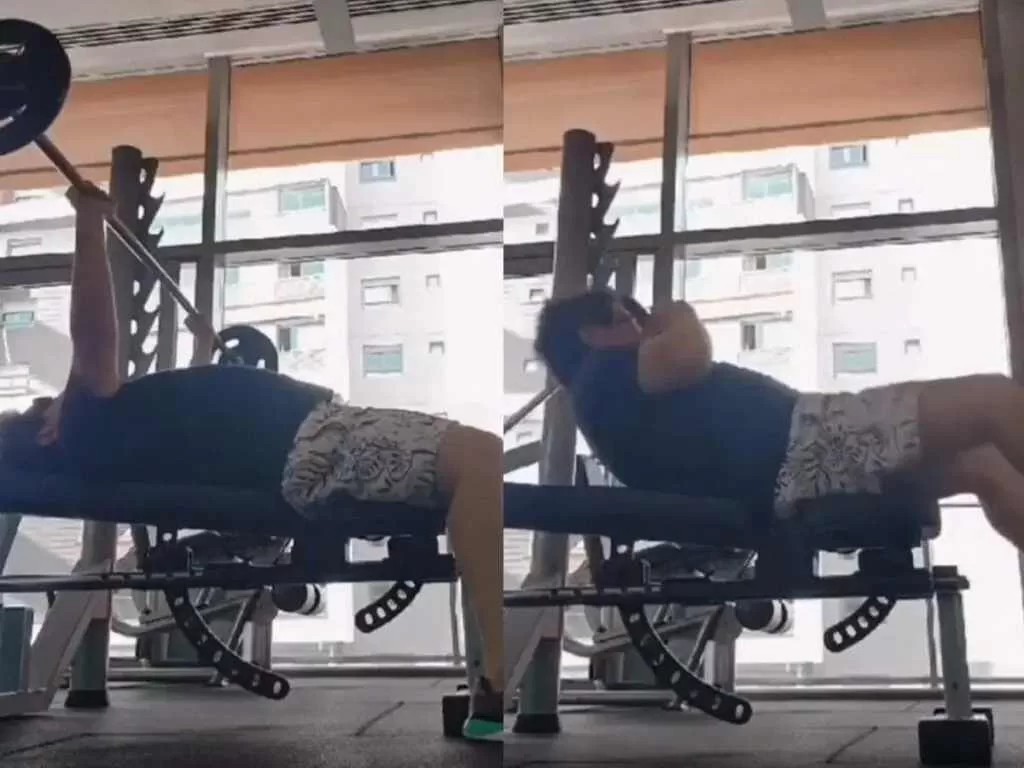Vocalista da banda Calcinha Preta sofre acidente em academia; veja vídeo