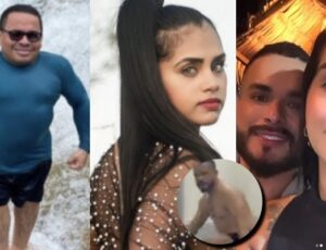 Andressa Lopes e Chicão dos Teclados decidiram pôr um fim no relacionamento de nove anos, após a descoberta de uma traição. A primeira informação que chegou foi de que Chicão estava traindo Andressa e que após ela descobrir, e tentar perdoá-lo, ele a expulsou de casa para ficar com outra. No entanto, agora internautas relataram que Chicão na verdade clonou o celular da companheira e descobriu mais de 30 ‘chifres’, além de fotos sensuais que supostamente ela mandava para outros. Foi quando então Chicão decidiu expulsar Andressa, que gravou um storie para o Instagram ‘pagando de vítima’. No vídeo, Chicão aparece botando as roupas dela em uma trouxa. “Olha aí gente, nove anos pra isso. Olha aí o santinho do pau oco”, diz Andressa. Chicão, por sua vez apenas se manifestou dizendo que estava solteiro. A publicação logo viralizou e internautas caíram em cima de Chicão para pedir o número da linda ‘Andressinha’. Com a repercussão do caso, um vídeo íntimo de Andressinha na cama com outro vazou. -