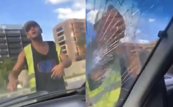‘Vai pagar não, né!?’ flanelinha surta com motorista e quebra para-brisa de carro com socã0; veja vídeo
