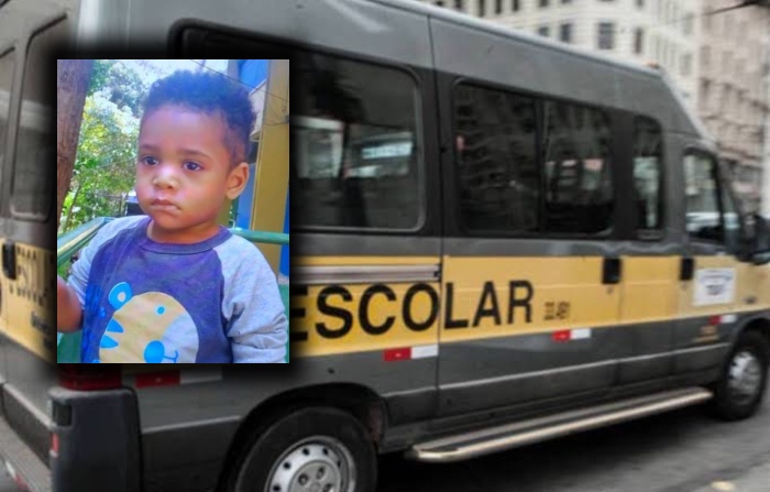 Criança de 2 anos m0rre após ser esquecida dentro de van escolar