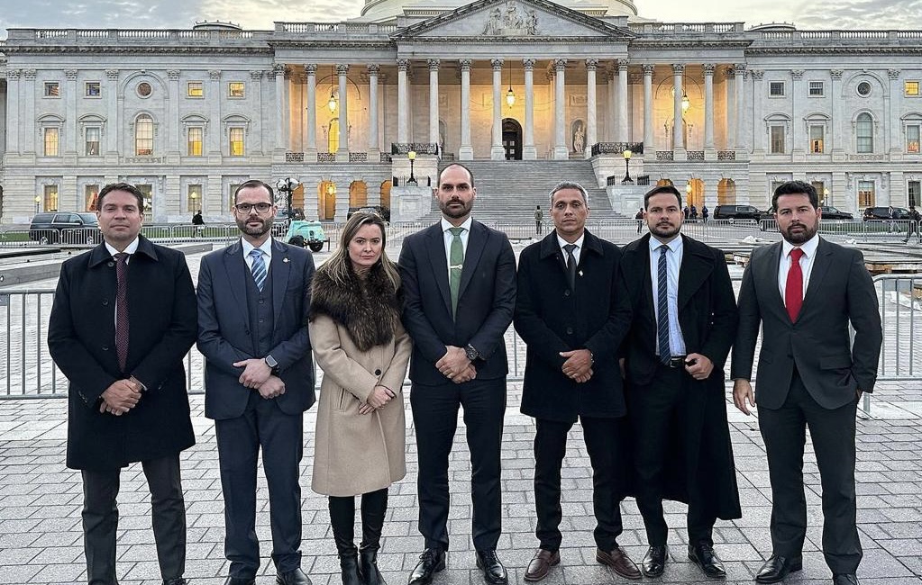 Capitão Alberto Neto e delegação de parlamentares brasileiros são recebidos no Congresso dos EUA