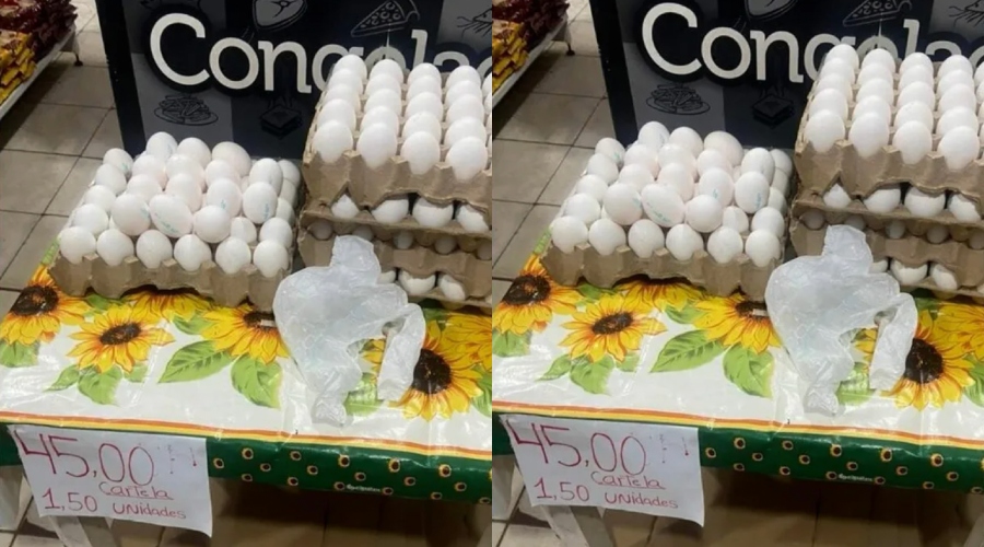 Por causa da seca, município do Amazonas vende cartela de ovos a R$ 45