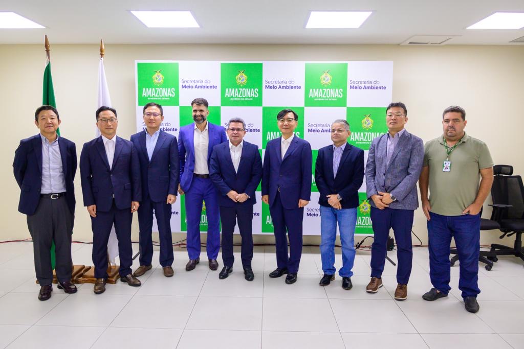 Amazonas firma parceria com Embaixada da Coreia do Sul e anuncia rede de proteção ambiental com novas tecnologias