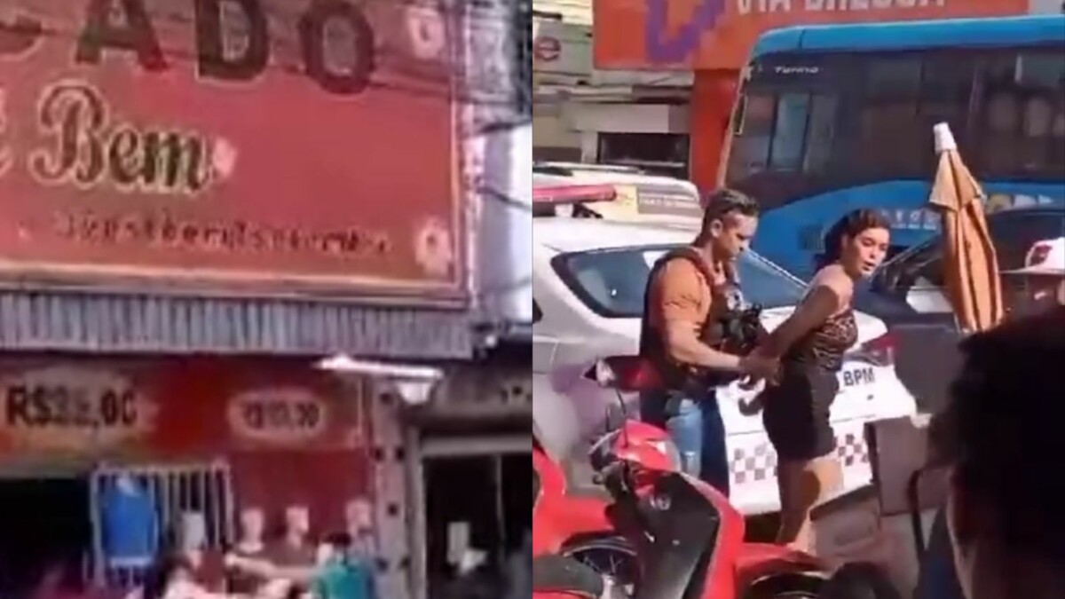 Disputa de blindadas pelo 13° salário do ‘presente de Deus’ termina em porr4da e polícia; veja vídeo