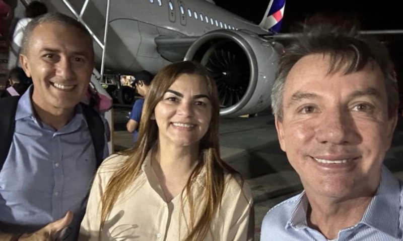 Governador cassado de Roraima, Antonio Denarium leva esposa de Arthur Lira para Dubai