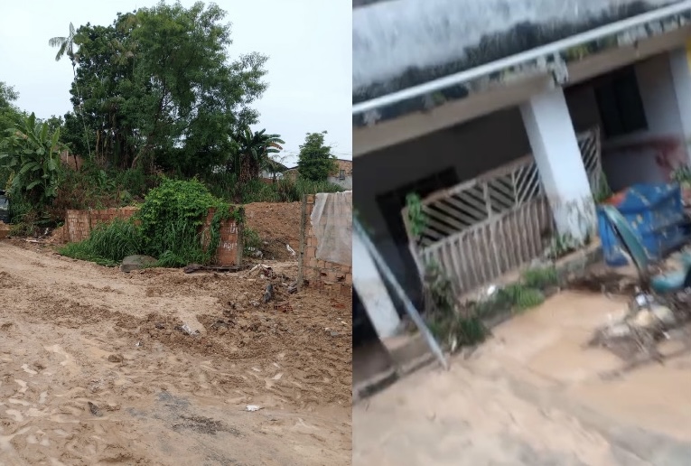 Deslizamentos e alagações: oito ocorrências são registradas durante a chuva na zona Norte de Manaus