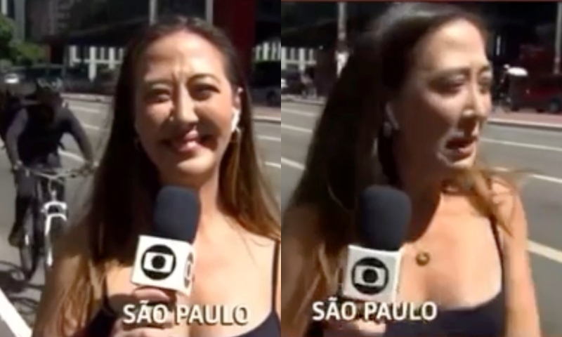 Repórter da Globo sofre tentativa de ass4lto ao vivo; veja vídeo