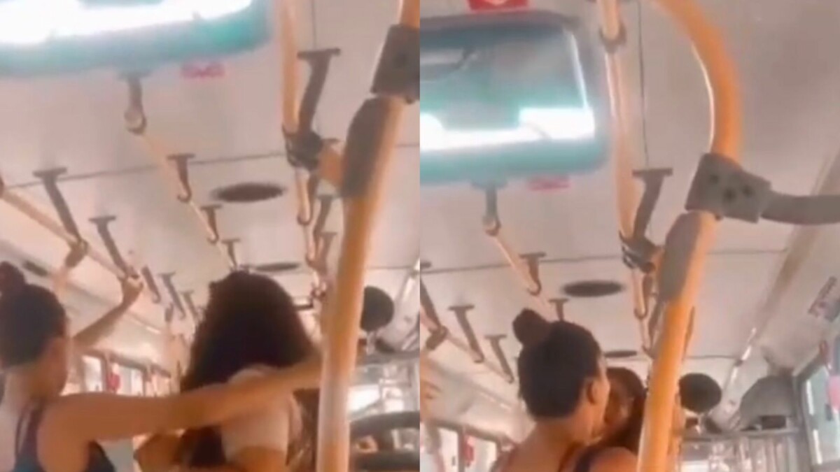 “Você vai levar!”: mulheres protagonizam porr4dão no busão e vídeo viraliza; veja