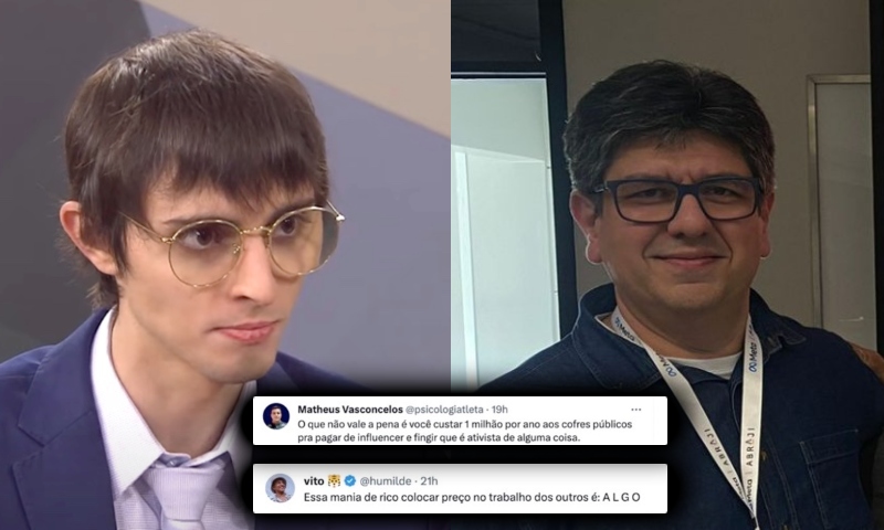 TRETA: Amom Mandel acusa jornalistas de extorsão e é desmentido por seguidores; veja prints