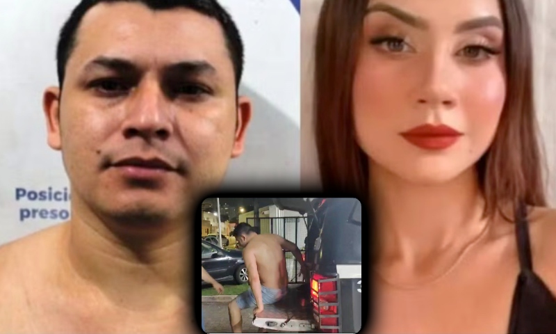 Veja momento em que ex-sargento que m4tou namorada é levado para delegacia em Manaus; veja vídeo