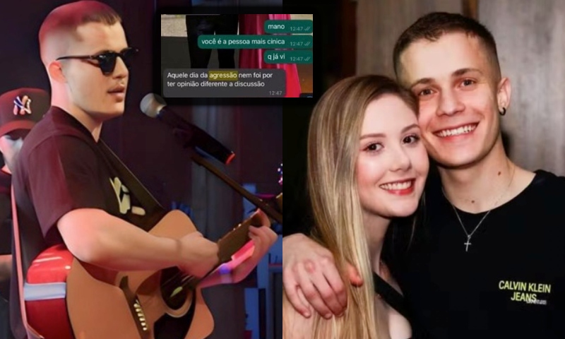 Cantor sertanejo é acusado de agressã0 após ter celular da namorada roubado; veja prints