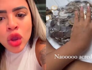 Prostituta de luxo fica revoltada e surta ao receber cachê em moedas