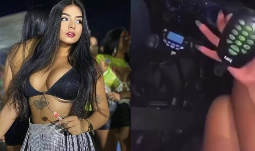 “Uen Uen!”: blogueira de Belém grava storie gemend0 dentro de viatura da PM e causa revolta; veja