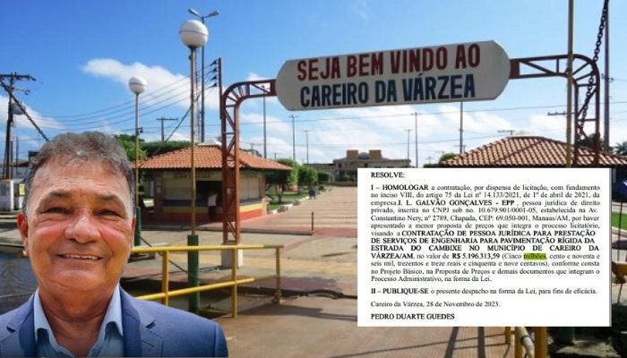 O asfalto dourado: contrato de mais de R$ 5 milhões em Careiro da Várzea gera desconfiança entre moradores