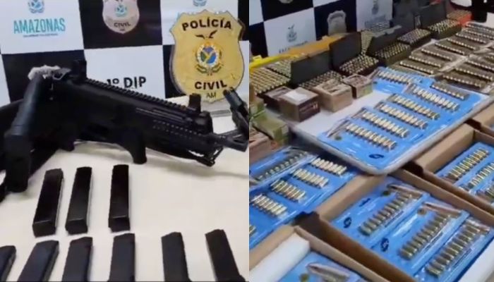 “Senhor das arm4s” é pres0 com arsen4l de arm4s e mais 30 mil munições em Manaus; veja vídeo