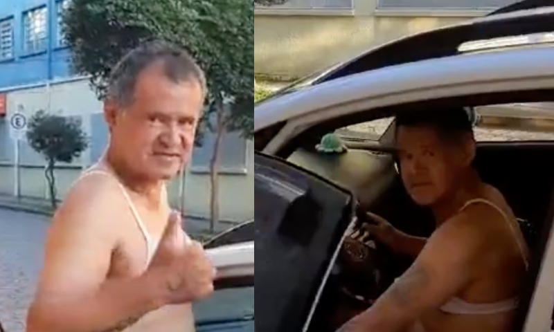 Se sentindo a “novinha do rabetão”, id0so desfila de fi0 dent4l para seduz1r casados e leva a pior; veja vídeo