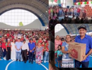 Prefeito Keitton Pinheiro realiza ação de Natal com entrega de três mil cestas básicas em Coari; veja vídeo