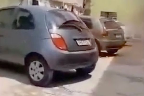 Homem saca 4rma e ameaça mat4r síndico de condomínio por vaga em estacionamento; veja vídeo