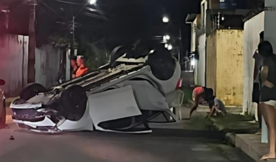 Em pleno Natal, motorista sofre grave acidente em Manaus