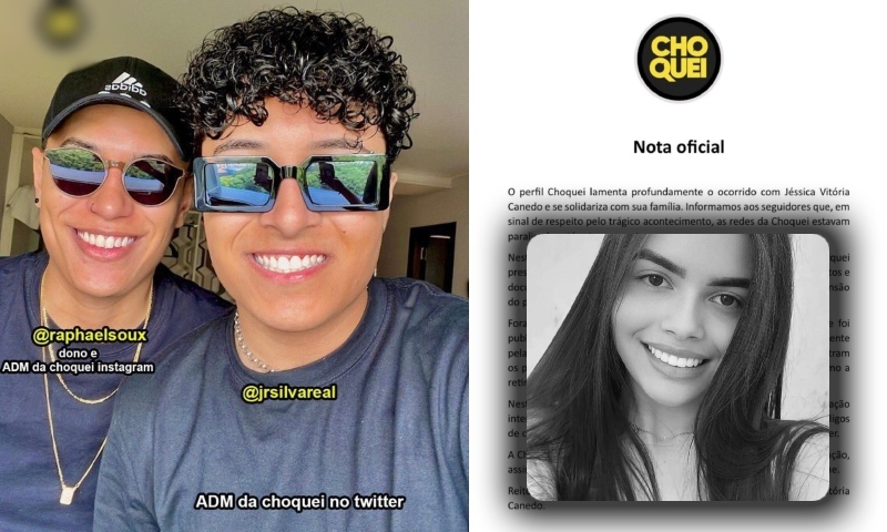 Choquei quebra o silêncio, admite fake news e diz apoiar investigações sobre a m0rte de Jéssica Vitória