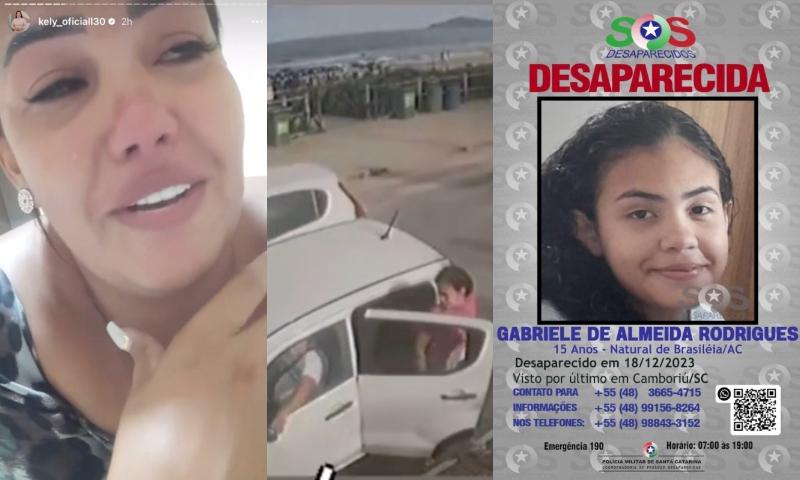 Mãe que mora em Manaus implora por ajuda após filha desaparecer em Santa Catarina; veja vídeo