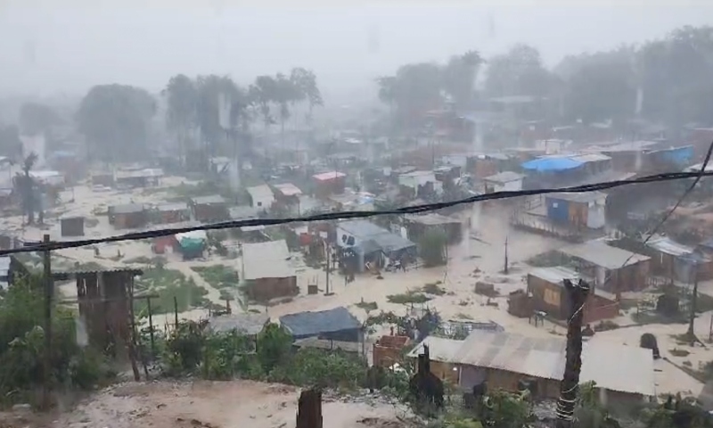 URGENTE: forte chuva deixa comunidade Nova União 2 debaixo d’água; veja vídeo