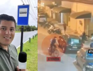 Vídeo mostra momento em que jornalista que queria ser Prefeito é mort0 por p1stoleiro; CENAS FORTES