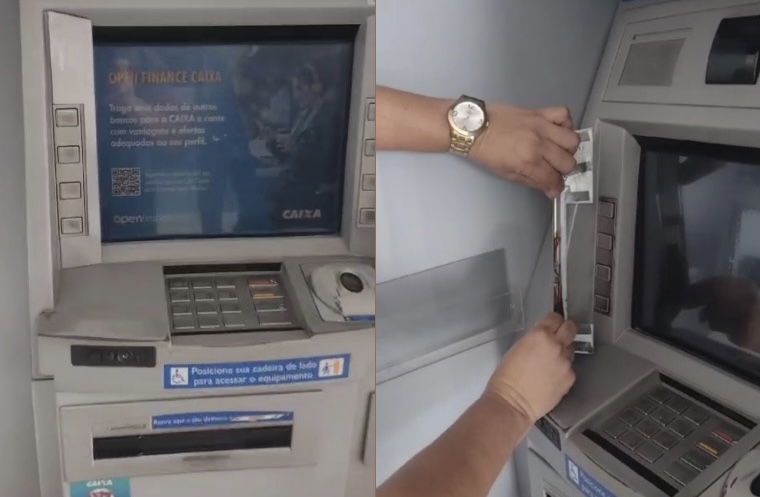 ALERTA: criminosos instalam armadilhas em caixas eletrônicos de Manaus; veja vídeo