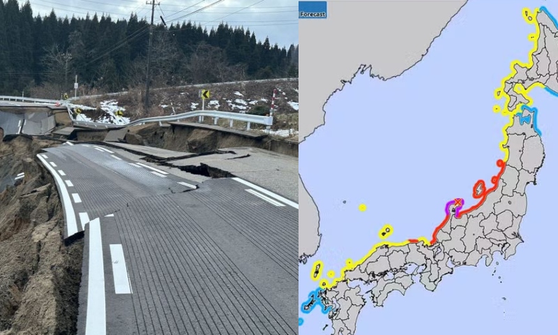 URGENTE: Japão emite alerta de tsunami após terremoto de magnitude 7,5