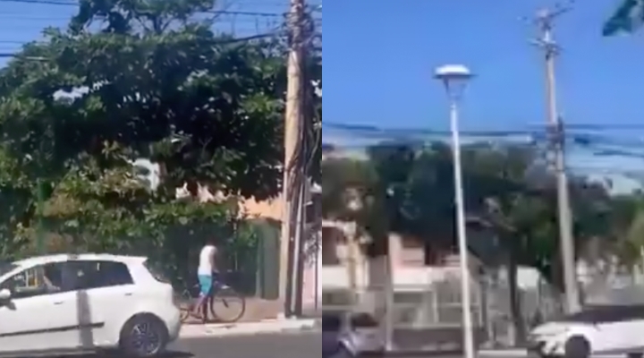 “Caiu duro”: veja momento que homem m0rre eletrocut4do enquanto tentava furtar fios